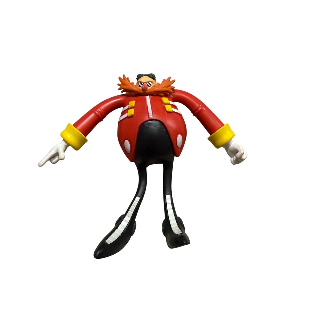 Dr Eggman Action Figure Red Sonic the Hedgehog Robotnik Sega Toy